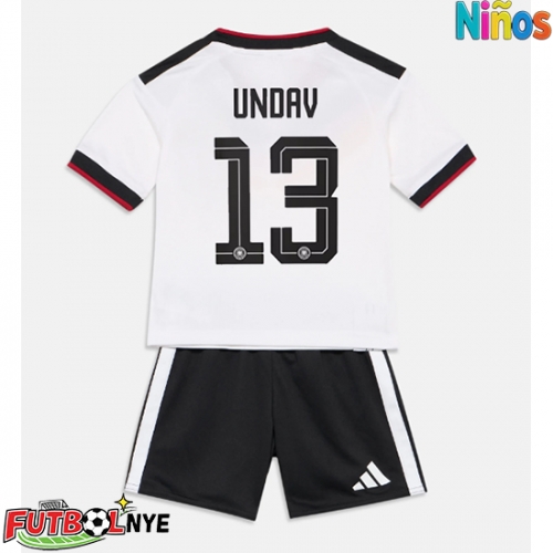 Camiseta Alemania Deniz Undav #13 Primera Equipación para niños Mundial 2026 manga corta (+ pantalones cortos)